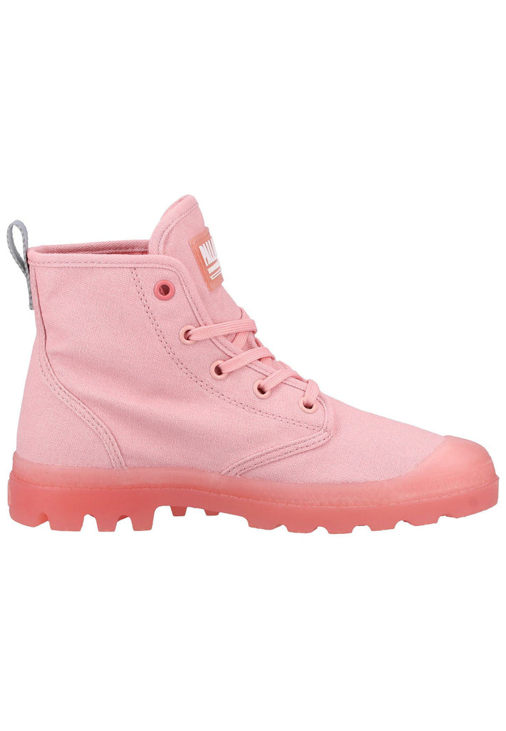 Palladium Stiefelette Canvas Rose