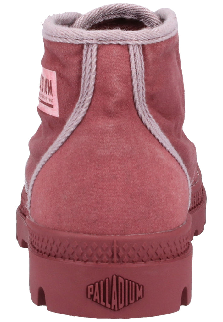 Palladium Stiefelette Canvas Rot
