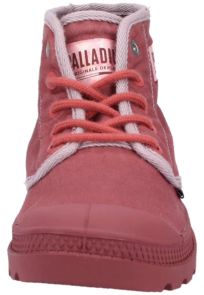 Palladium Stiefelette Canvas Rot