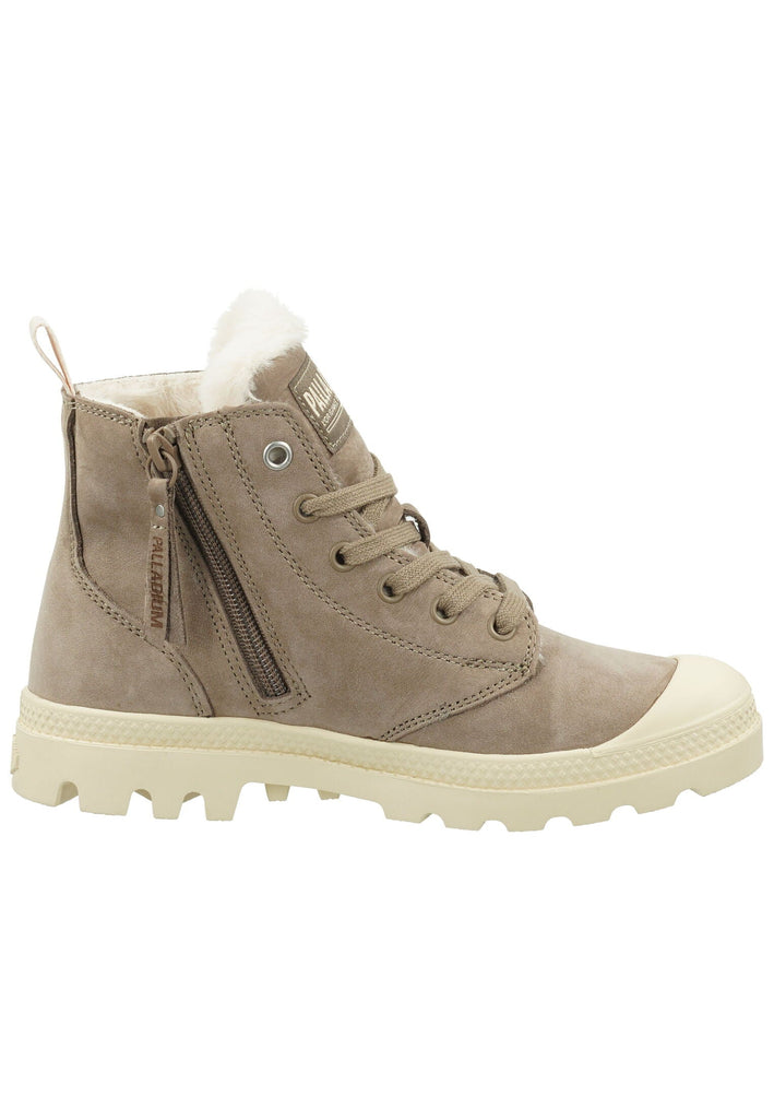 Palladium Stiefelette Leder Braun Warmfutter