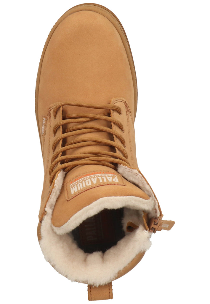 Palladium Stiefelette Leder Braun Warmfutter