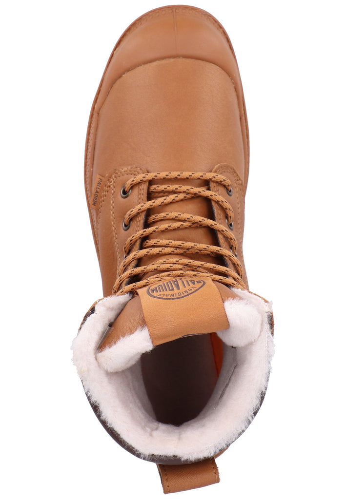 Palladium Stiefelette Leder Braun Warmfutter