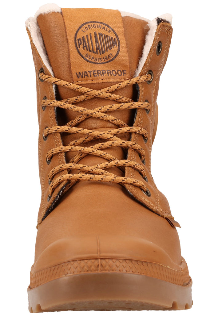 Palladium Stiefelette Leder Braun Warmfutter