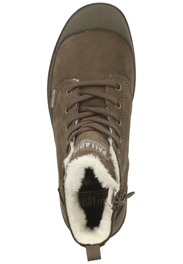 Palladium Stiefelette Leder Dunkelbraun Warmfutter