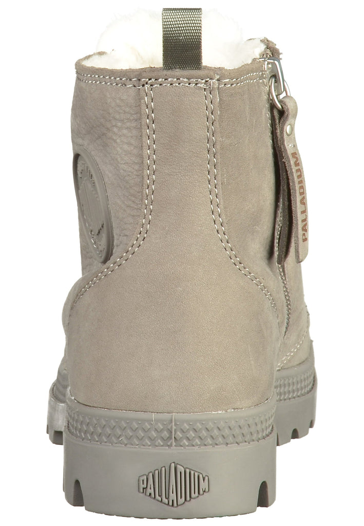 Palladium Stiefelette Leder Grau Warmfutter