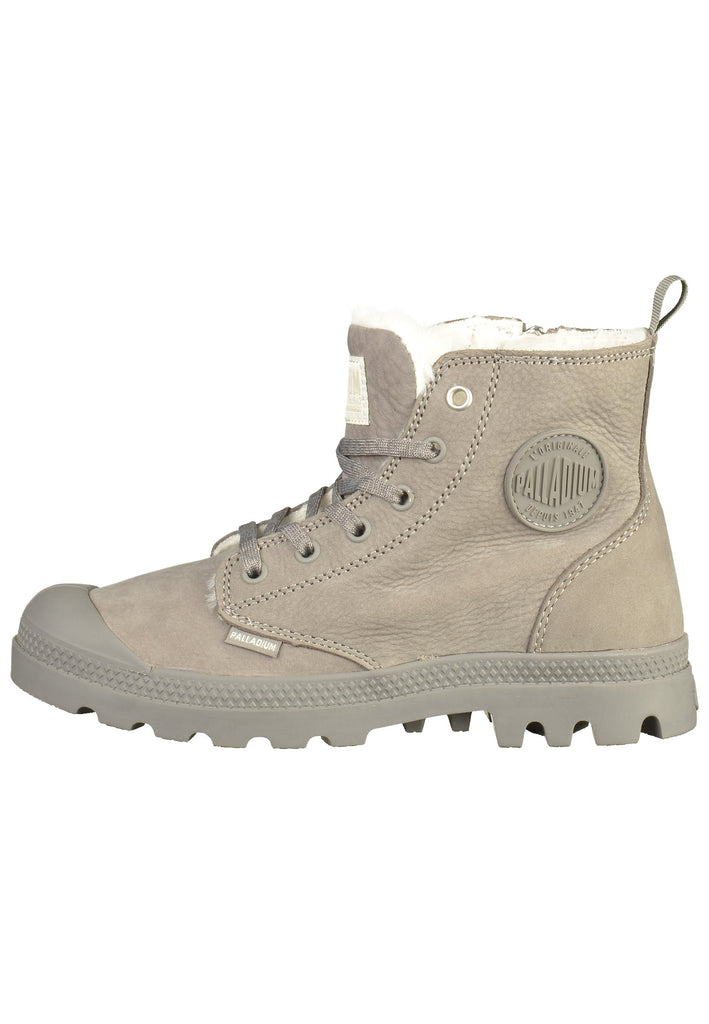 Palladium Stiefelette Leder Grau Warmfutter