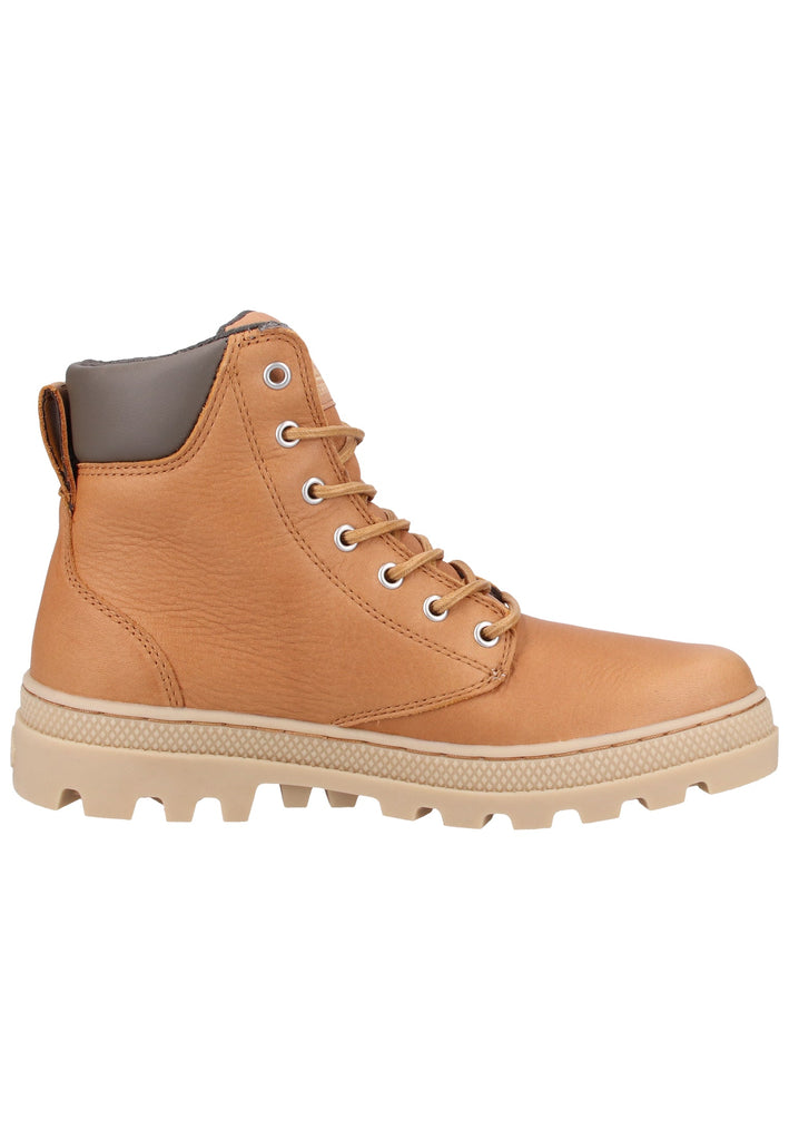 Palladium Stiefelette Leder Hellbraun
