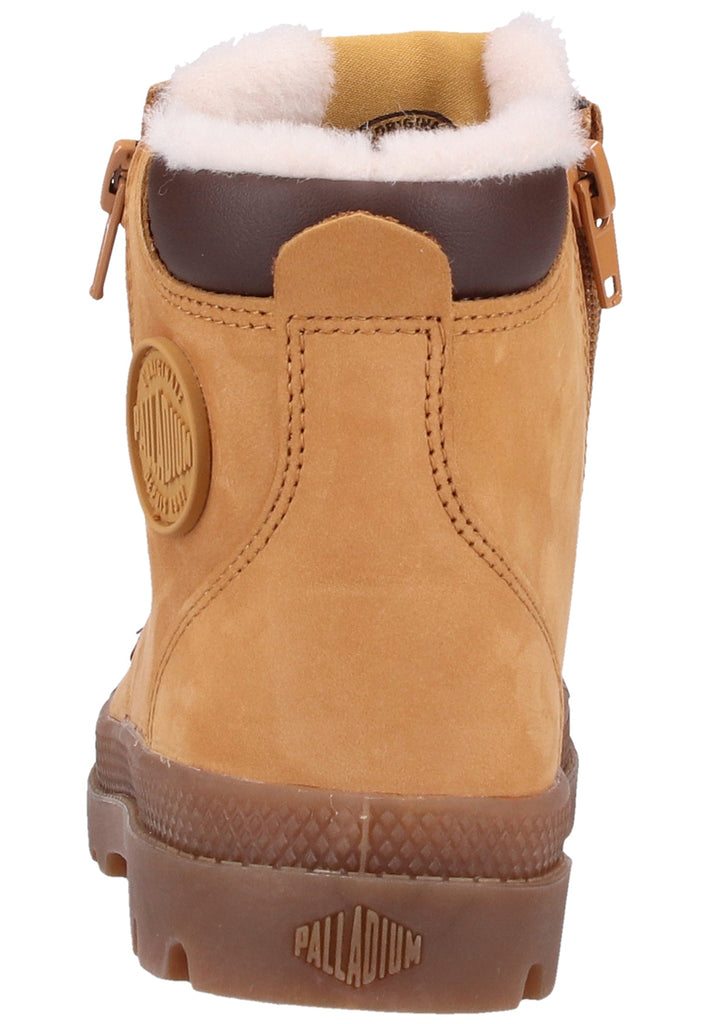 Palladium Stiefelette Leder Hellbraun Warmfutter