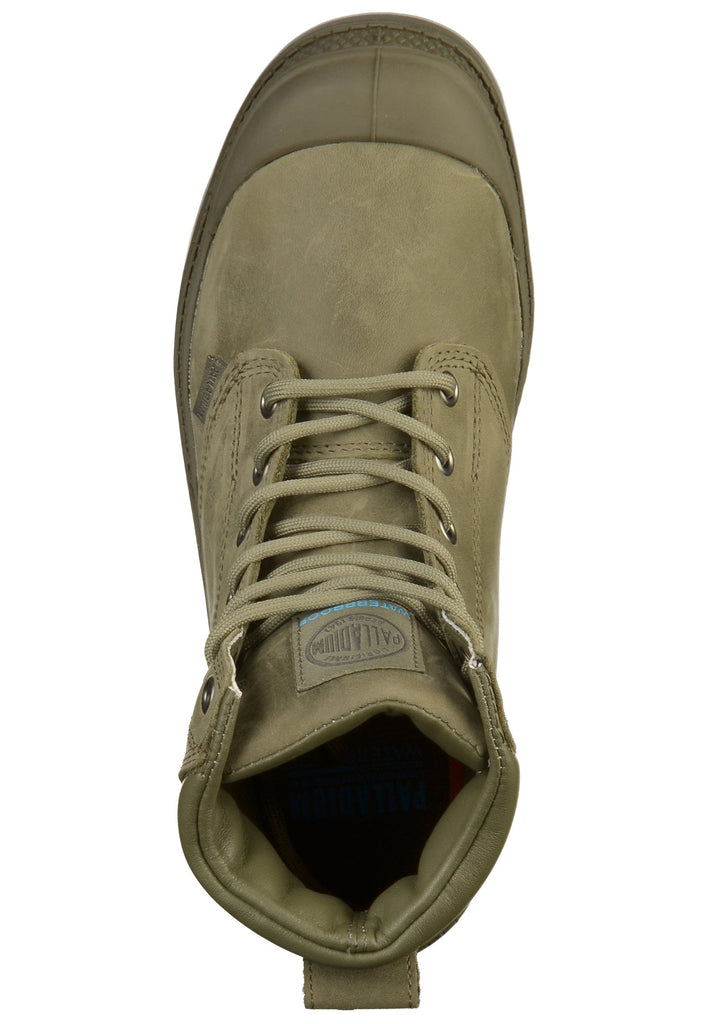 Palladium Stiefelette Leder Oliv