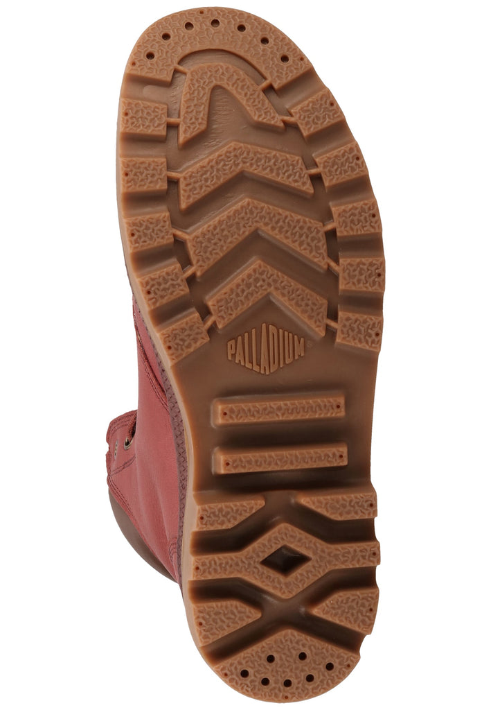 Palladium Stiefelette Leder Rot Warmfutter