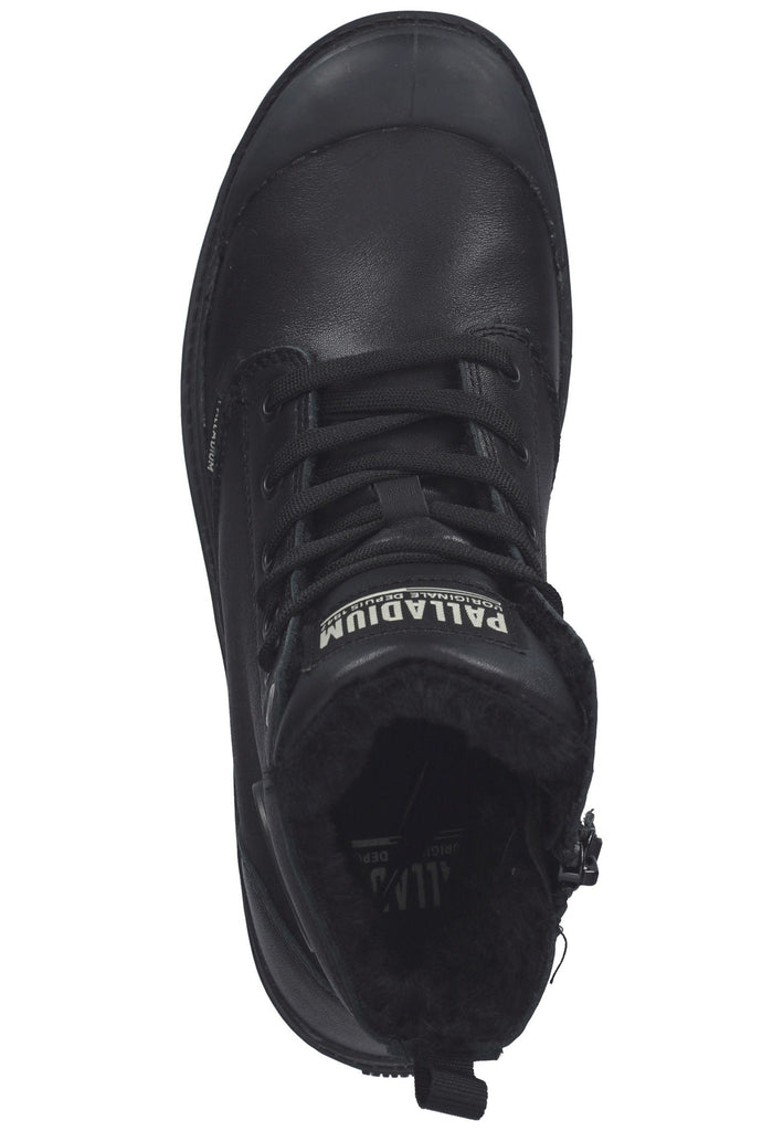 Palladium Stiefelette Leder Schwarz Warmfutter