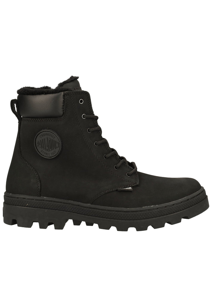 Palladium Stiefelette Leder Schwarz Warmfutter