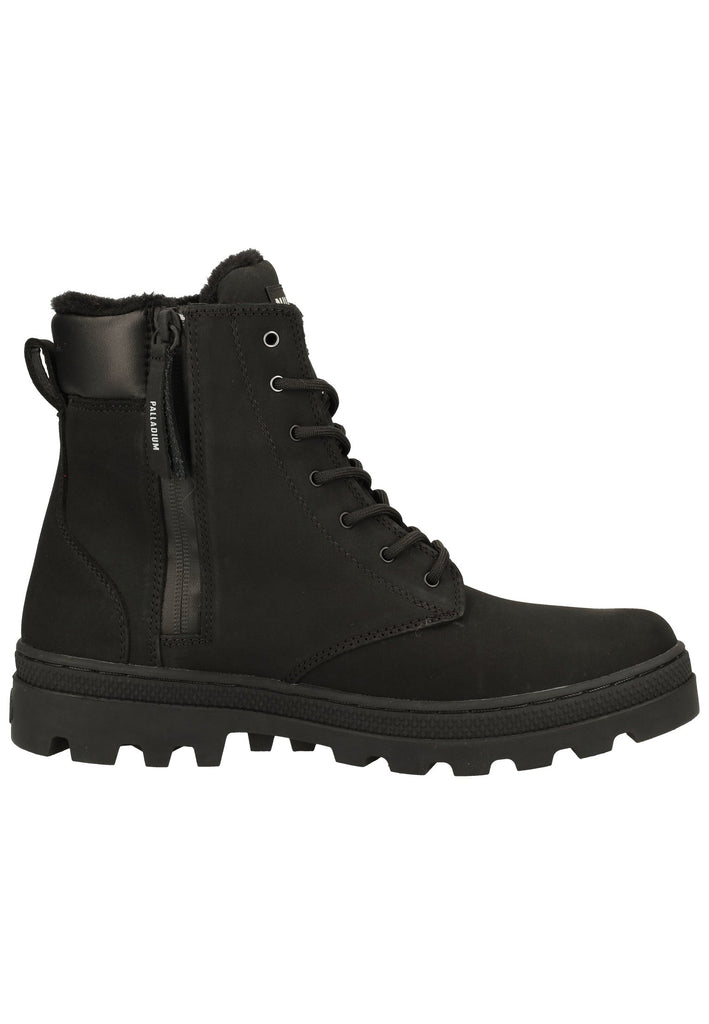 Palladium Stiefelette Leder Schwarz Warmfutter