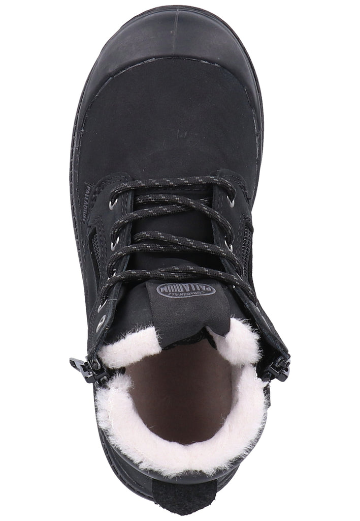 Palladium Stiefelette Leder Schwarz Warmfutter