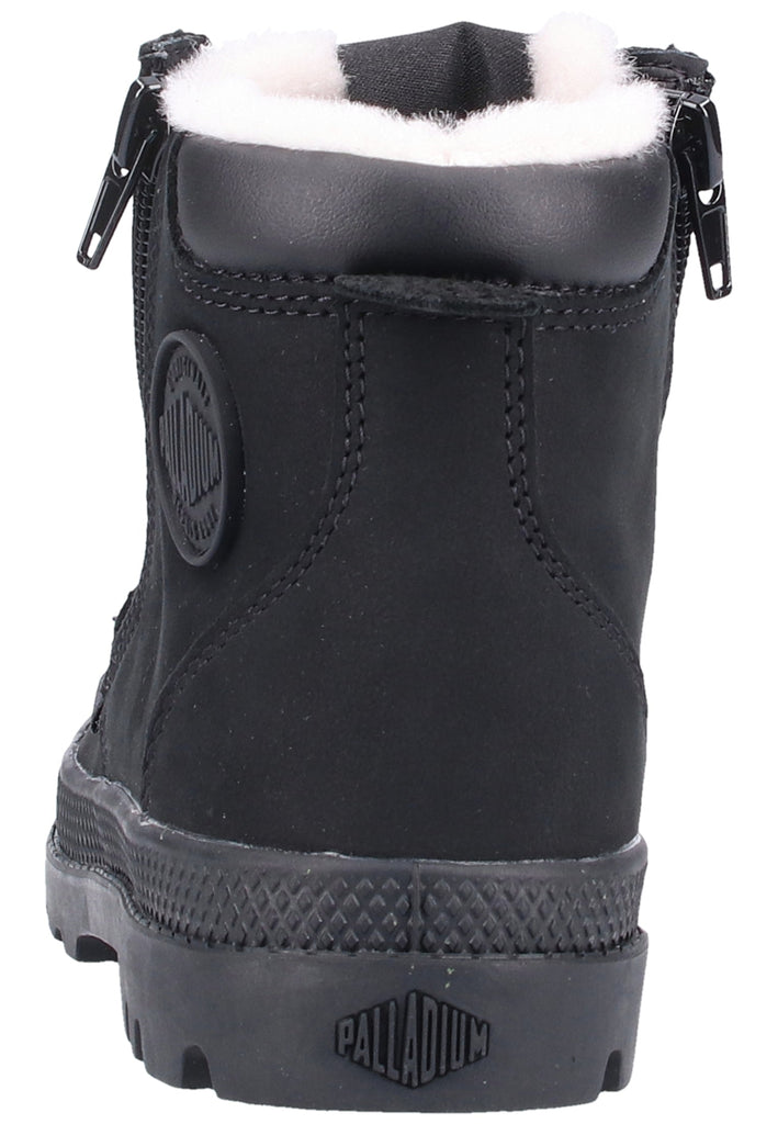 Palladium Stiefelette Leder Schwarz Warmfutter