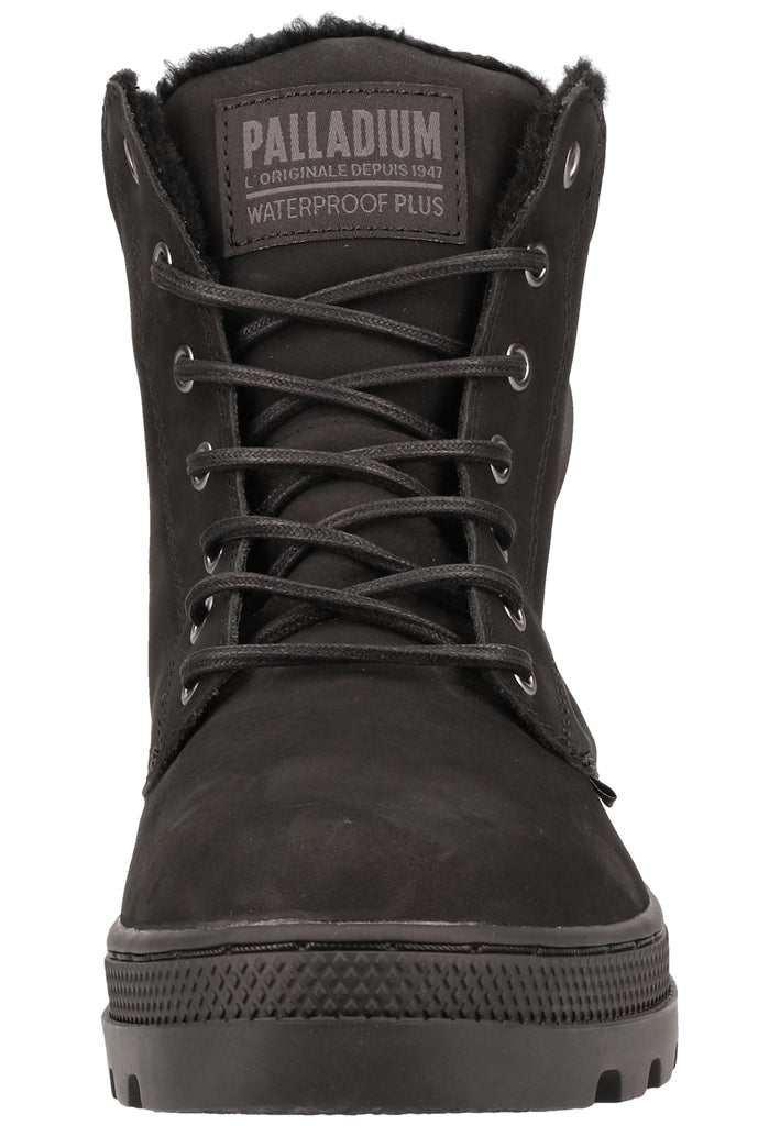 Palladium Stiefelette Leder Schwarz Warmfutter