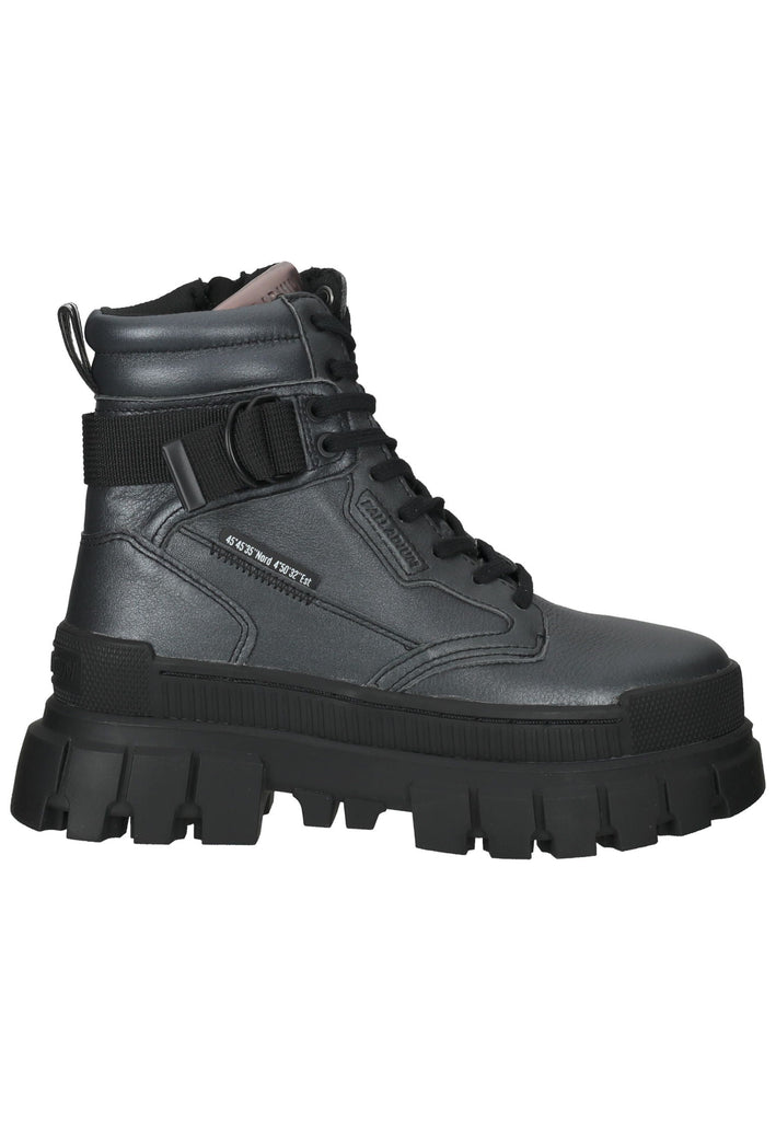 Palladium Stiefelette Leder Silber