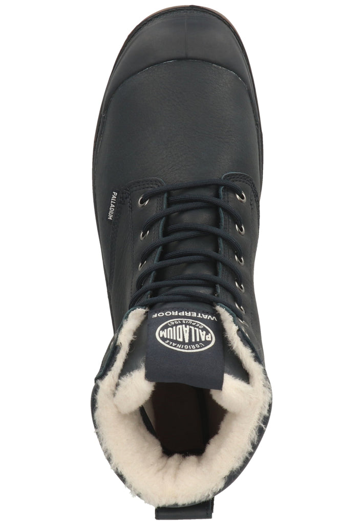 Palladium Stiefelette Leder/Synthetik Dunkelblau Warmfutter