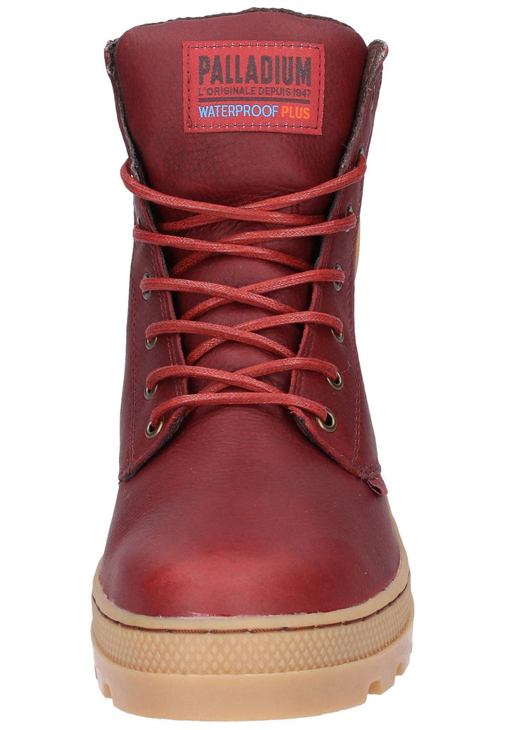 Palladium Stiefelette Leder/Textil Bordeaux
