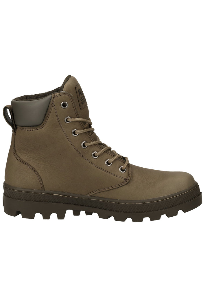 Palladium Stiefelette Leder/Textil Braun