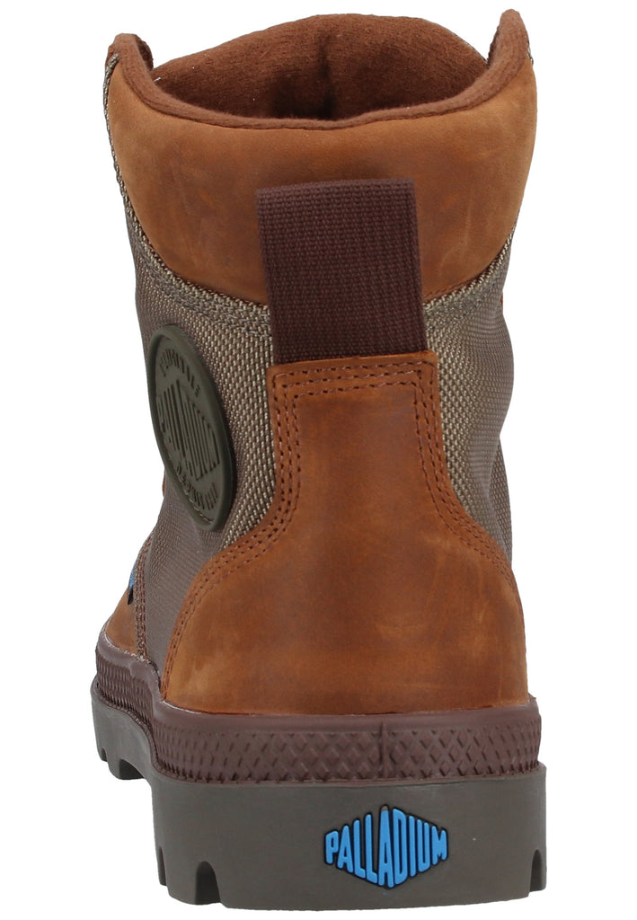 Palladium Stiefelette Leder/Textil Braun