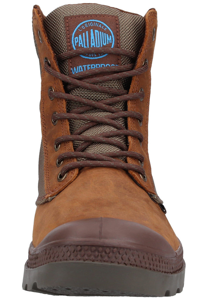 Palladium Stiefelette Leder/Textil Braun