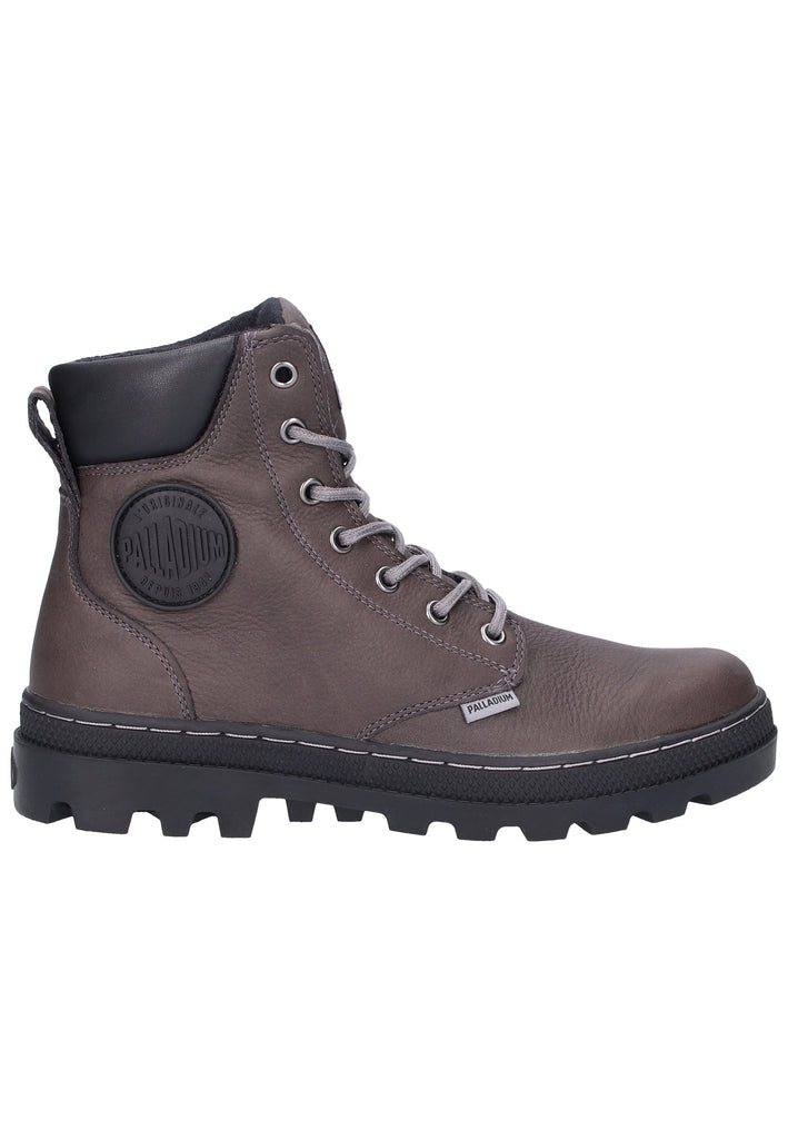 Palladium Stiefelette Leder/Textil Dunkelgrau