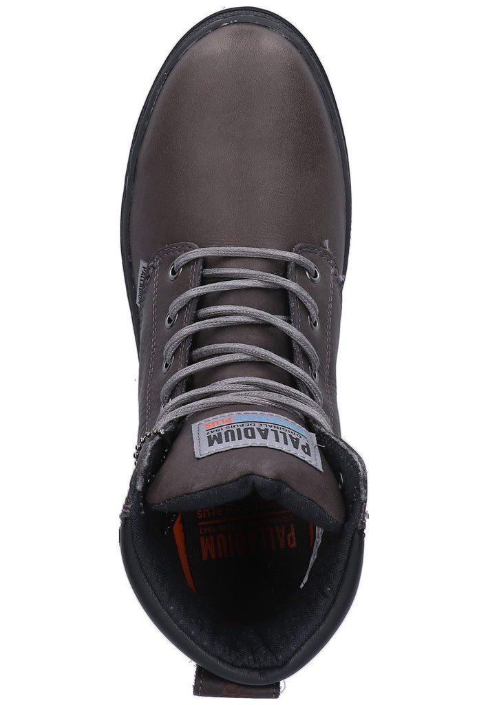 Palladium Stiefelette Leder/Textil Dunkelgrau