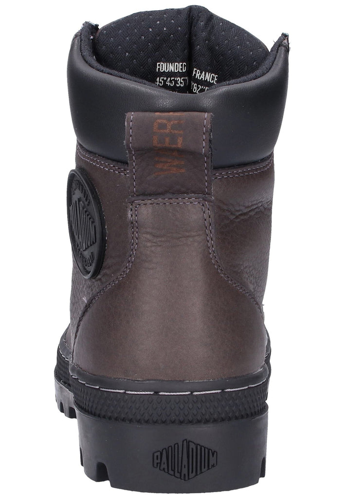 Palladium Stiefelette Leder/Textil Dunkelgrau