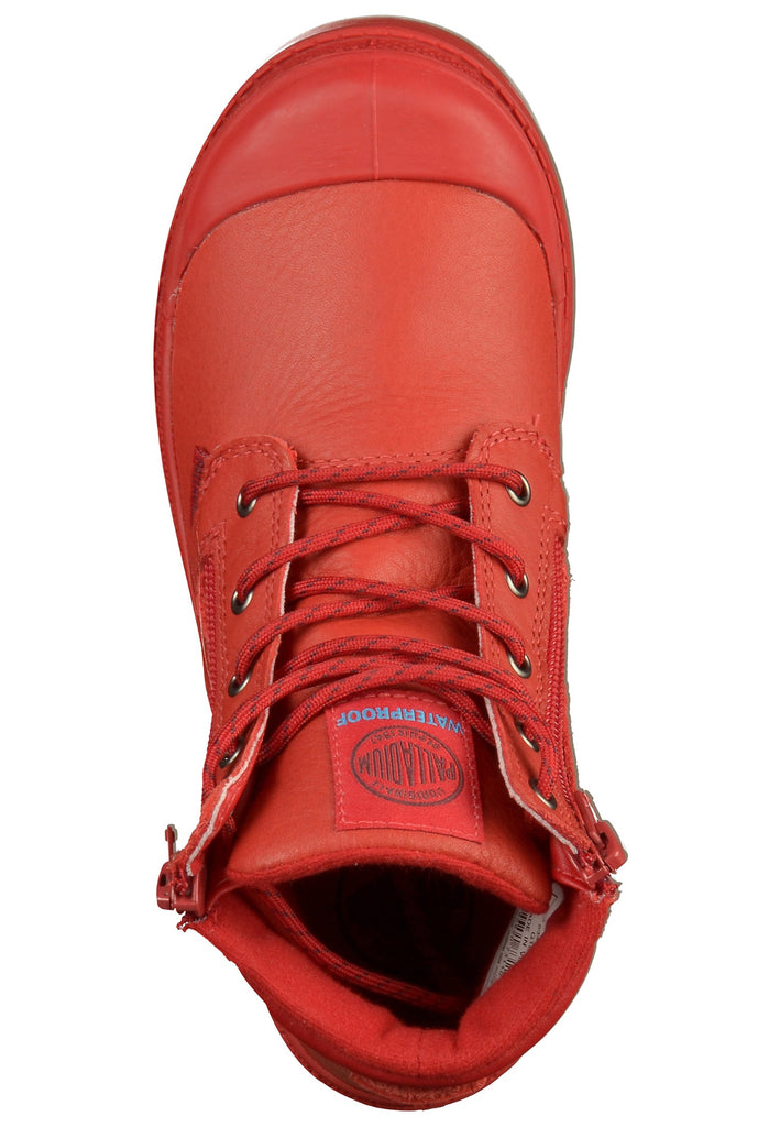 Palladium Stiefelette Leder/Textil Rot