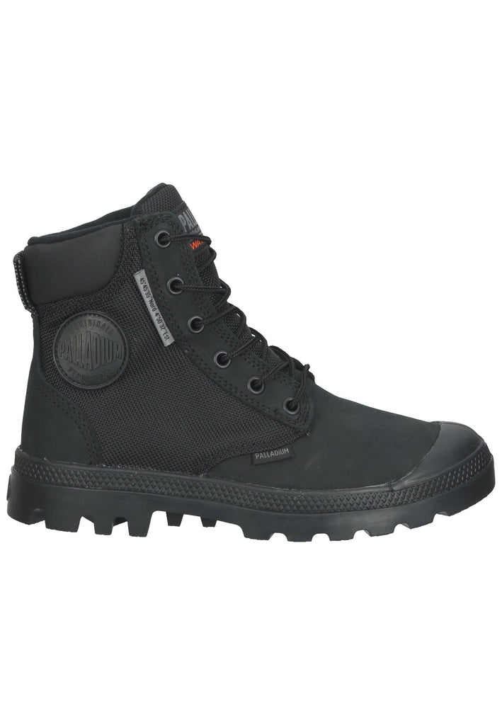 Palladium Stiefelette Leder/Textil Schwarz