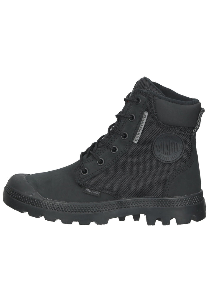 Palladium Stiefelette Leder/Textil Schwarz