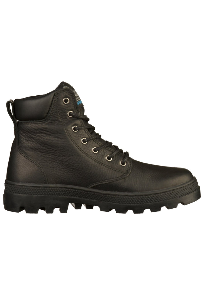 Palladium Stiefelette Leder/Textil Schwarz