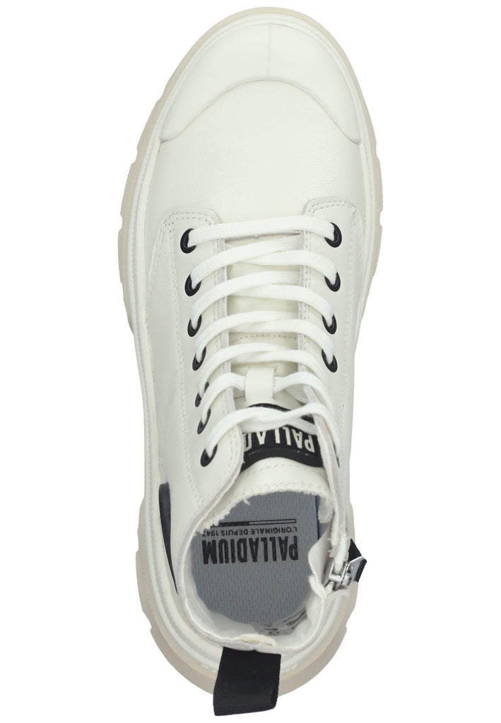 Palladium Stiefelette Leder Weiß