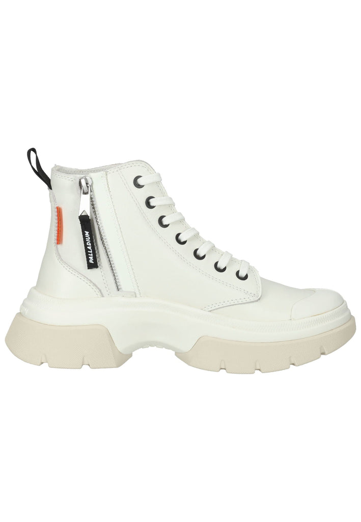 Palladium Stiefelette Leder Weiß