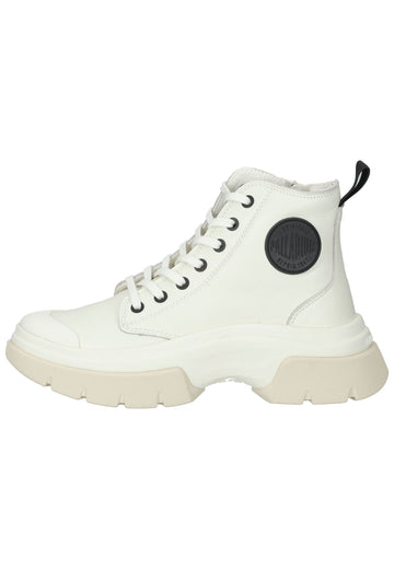 Palladium Stiefelette Leder Weiß