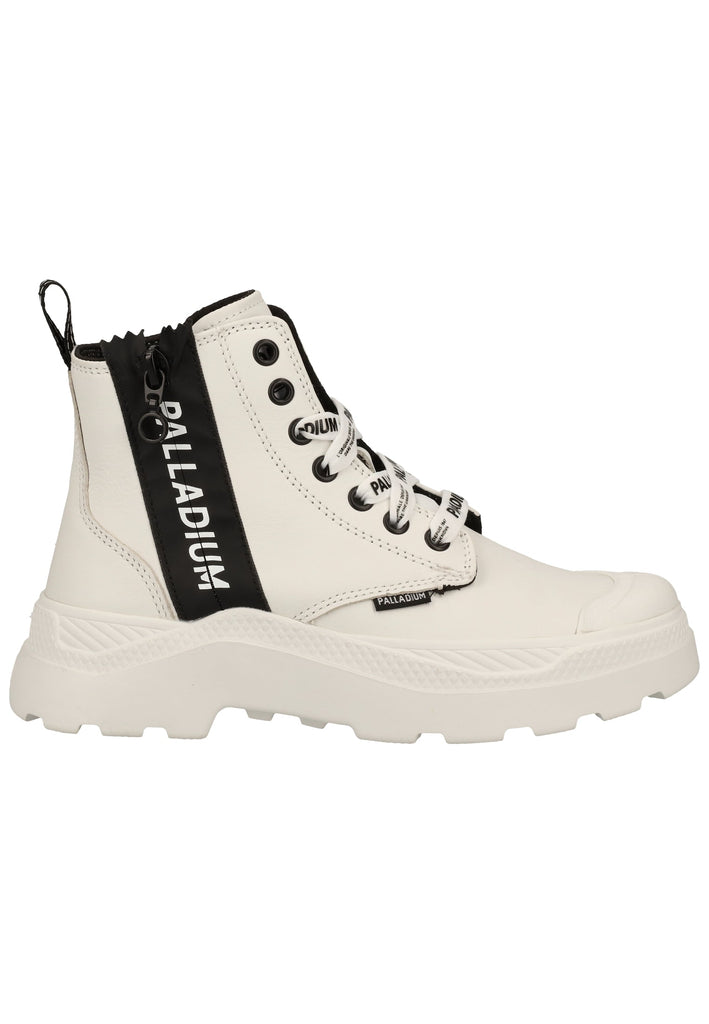 Palladium Stiefelette Leder Weiß