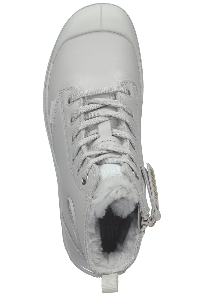 Palladium Stiefelette Leder Weiß Warmfutter
