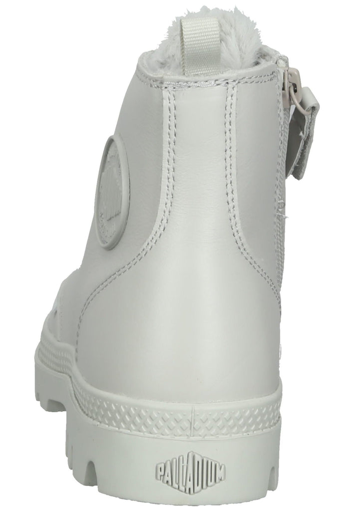 Palladium Stiefelette Leder Weiß Warmfutter