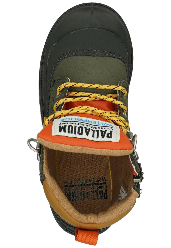 Palladium Stiefelette Lederimitat Grün