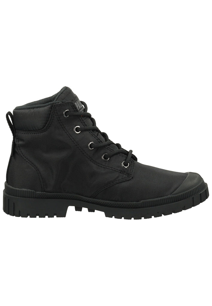 Palladium Stiefelette Textil Schwarz