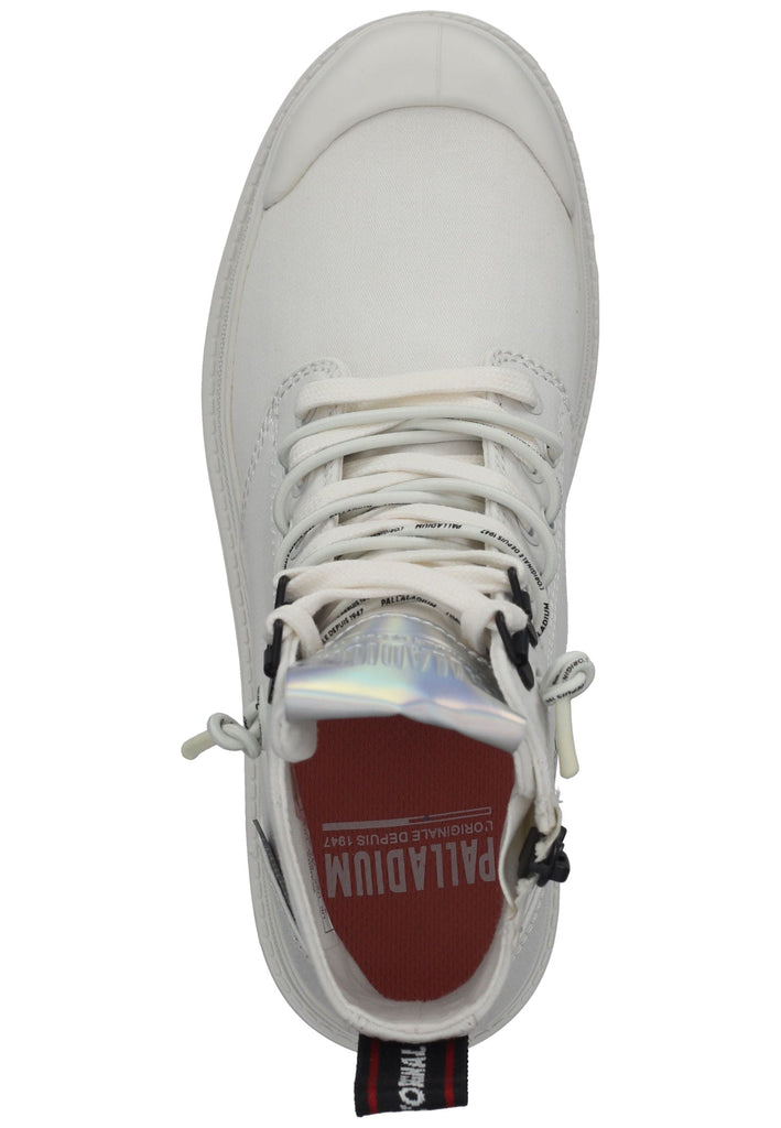 Palladium Stiefelette Textil Weiß