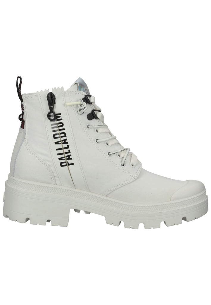 Palladium Stiefelette Textil Weiß