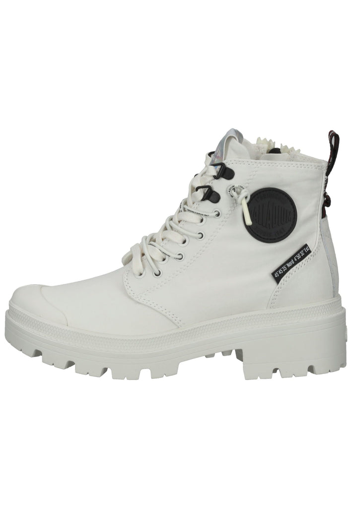 Palladium Stiefelette Textil Weiß