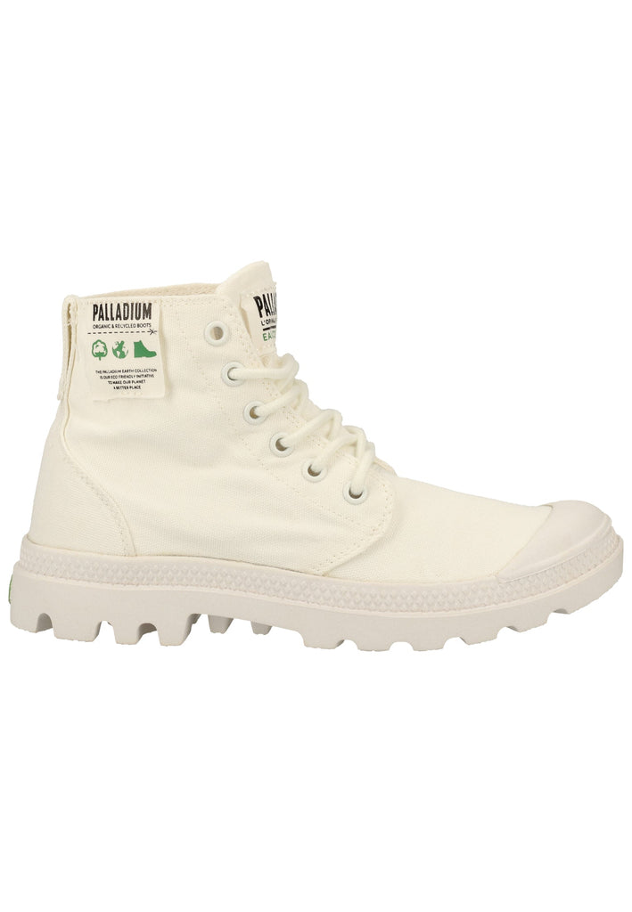 Palladium Stiefelette Textil Weiß