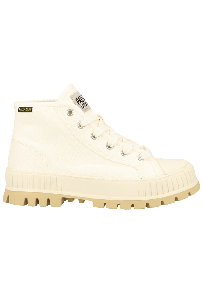 Palladium Stiefelette Textil Weiß