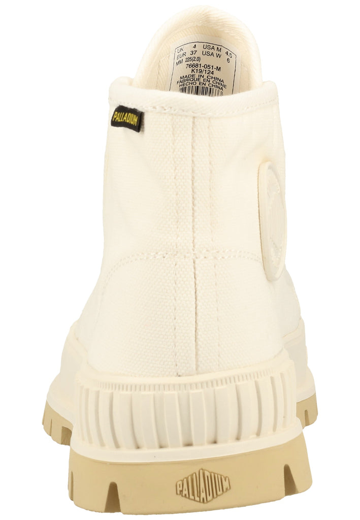 Palladium Stiefelette Textil Weiß