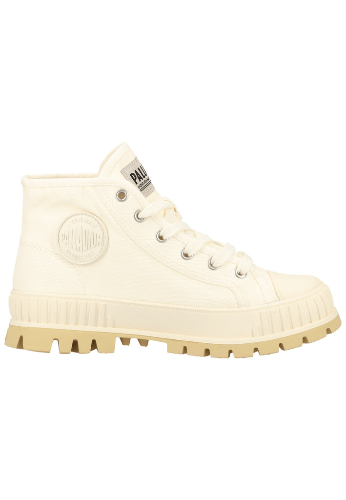 Palladium Stiefelette Textil Weiß