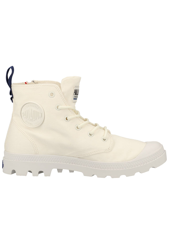 Palladium Stiefelette Textil Weiß
