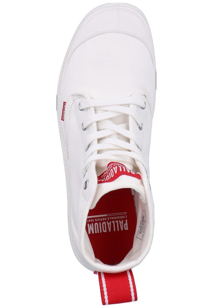 Palladium Stiefelette Textil Weiß